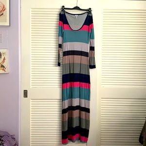 Striped Splendid Maxi Dress (Made in USA)